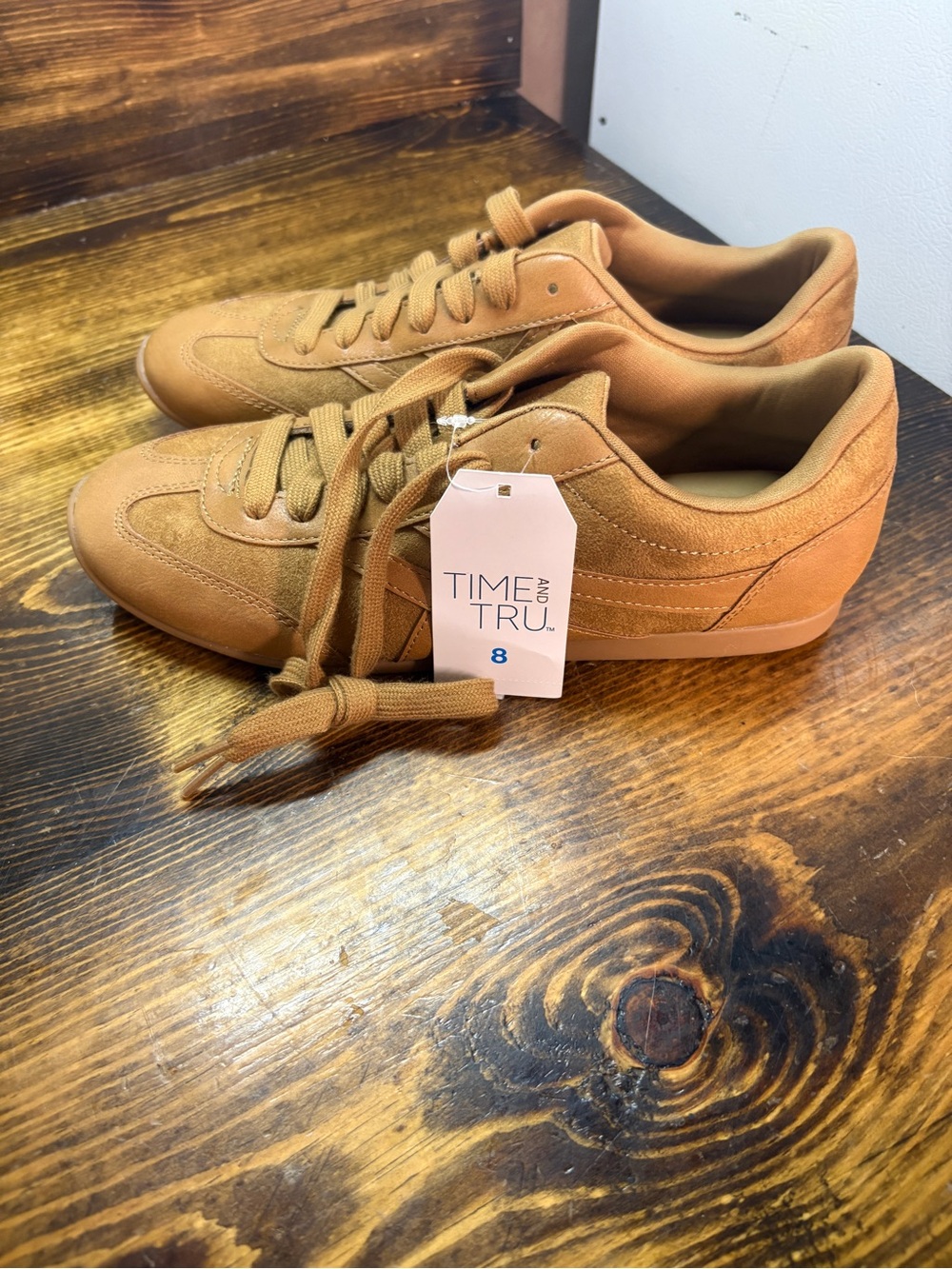Time and tru brown sneakers size 8